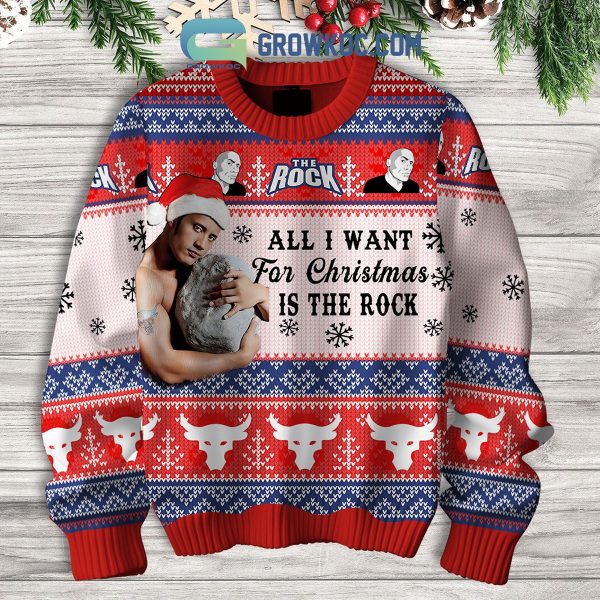 Dwayne Johnson The Rock Is All I Want For Christmas Ugly Sweater