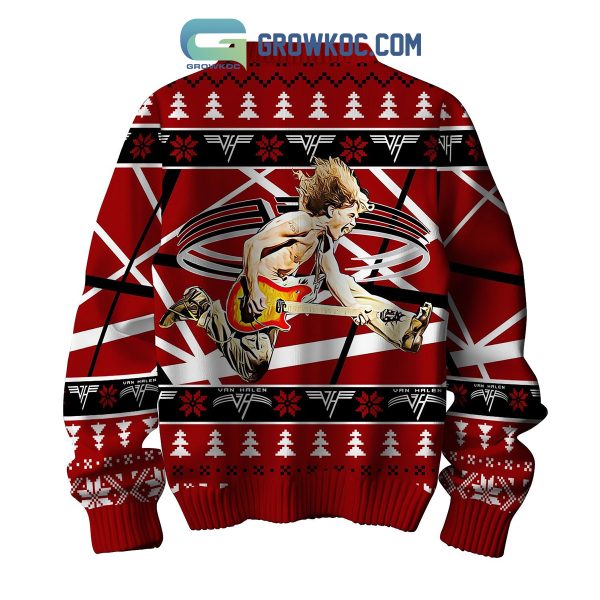 Eddie Van Halen Go Ahead And Jump Christmas Ugly Sweater