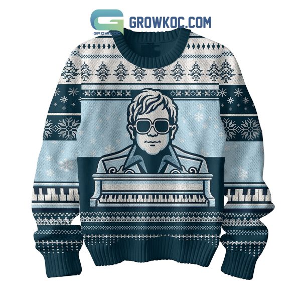 Elton John Be A Star Christmas Ugly Sweater