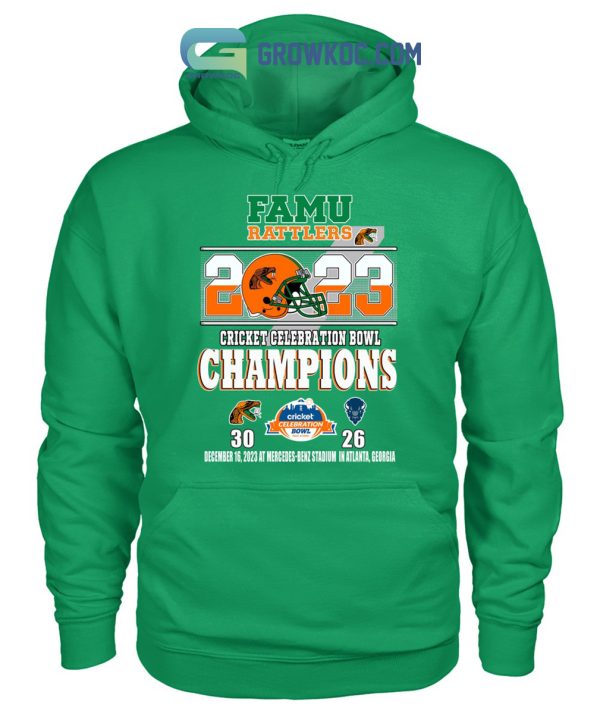 Famu Rattlers 2023 Cricket Celebration Bowl Champions T-Shirt