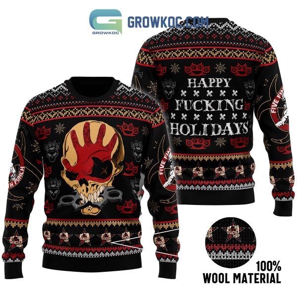 Five Finger Death Punch Skull Ugly Sweater