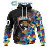 Edmonton Oilers Puzzle Design Autism Awareness Personalized Hoodie Shirts