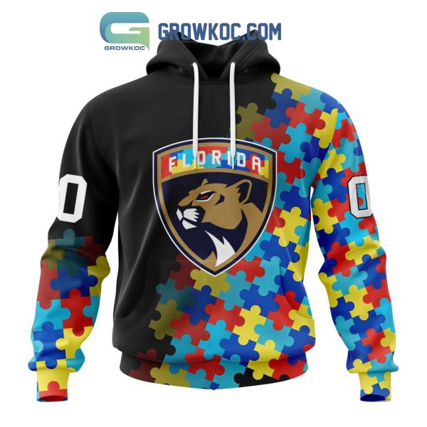 Florida Panthers Puzzle Design Autism Awareness Personalized Hoodie Shirts