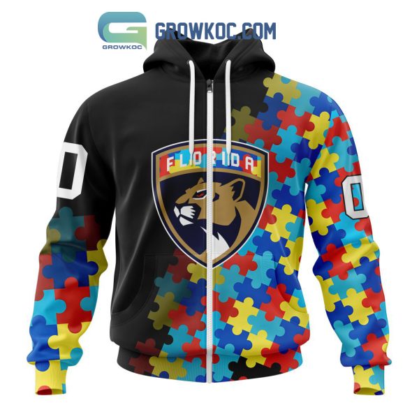 Florida Panthers Puzzle Design Autism Awareness Personalized Hoodie Shirts