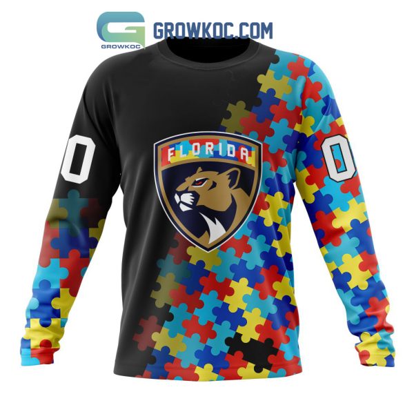 Florida Panthers Puzzle Design Autism Awareness Personalized Hoodie Shirts