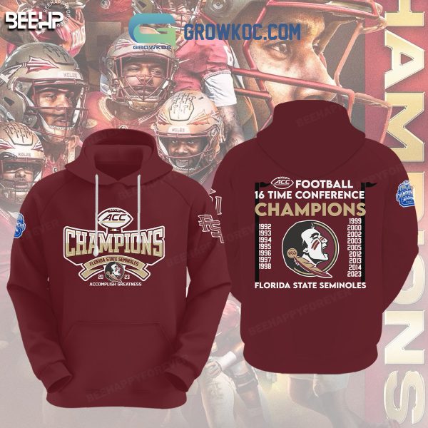 Florida State Seminoles 16 Time Conference Champions Hoodie Shirts Red Version