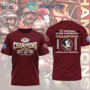 Florida State Seminoles 16 Time Conference Champions Hoodie Shirts Red Version