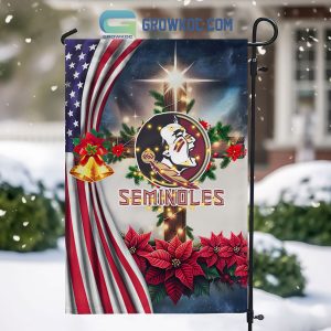Florida State Seminoles NCAA Jesus Christmas House Garden Flags