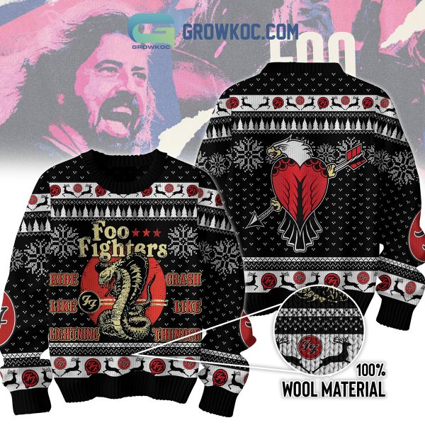 Foo Fighters Ride Like Lighting Ugly Sweater