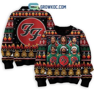 Foo Fighters Rock Band Christmas Zip Hoodie Sweater