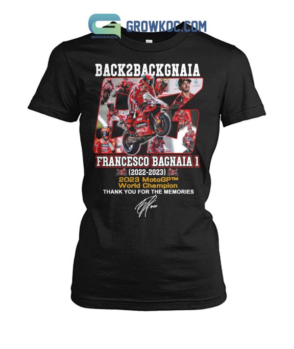 Francesco Bagnaia 2023 MotoGP World Chmapion T-Shirt