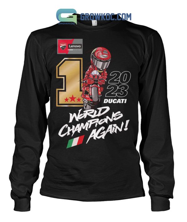 Francesco Bagnaia Ducati 2023 MotoGP World Riders’ Champion Again T-Shirt