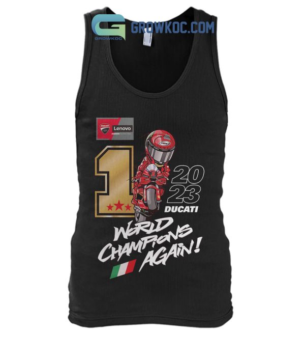 Francesco Bagnaia Ducati 2023 MotoGP World Riders’ Champion Again T-Shirt