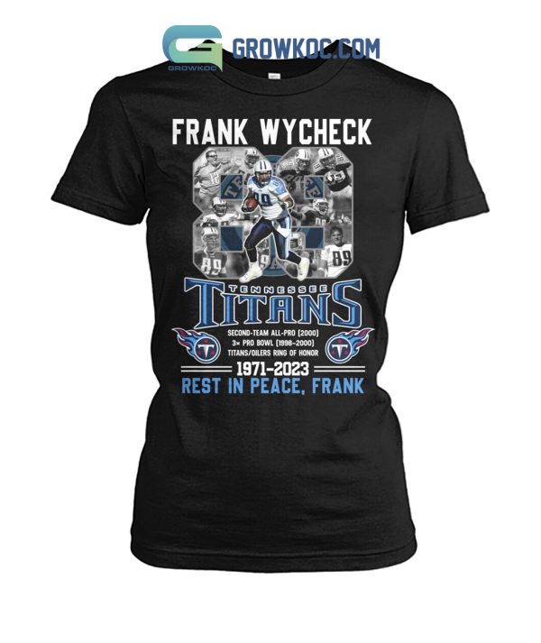 Frank Wycheck Tennessee Titans Ring Of Honor T-Shirt