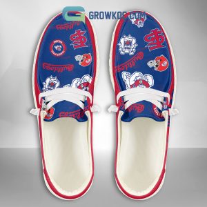 Fresno State Bulldogs Supporters Gift Merry Christmas Custom Name Hey Dude Shoes