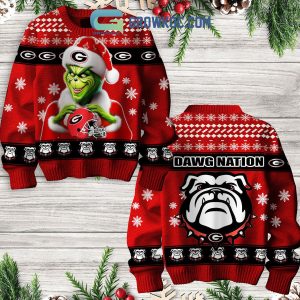 Georgia Bulldogs Grinch Dawg Nation Christmas Ugly Sweater