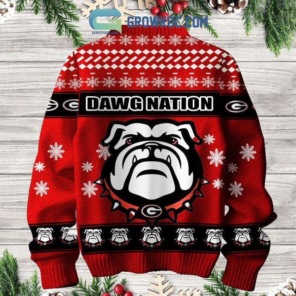 Georgia Bulldogs Grinch Dawg Nation Christmas Ugly Sweater