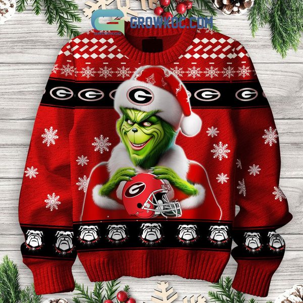 Georgia Bulldogs Grinch Dawg Nation Christmas Ugly Sweater