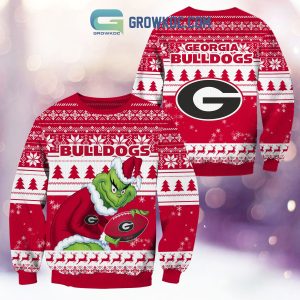 Georgia Bulldogs Grinch NCAA Christmas Ugly Sweater