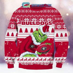 Georgia Bulldogs Grinch NCAA Christmas Ugly Sweater