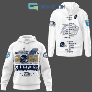 Georgia Southern Eagles 2023 Myrtle Beach Bowl Hoodie Shirts White Design