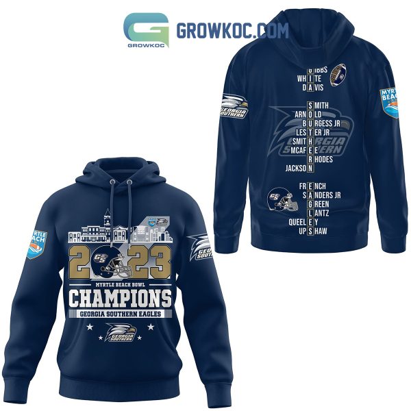 Georgia Southern Eagles Navy Edition 2023 Myrtle Beach Bowl Hoodie Shirts