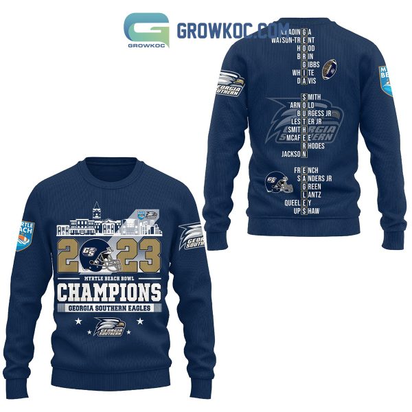 Georgia Southern Eagles Navy Edition 2023 Myrtle Beach Bowl Hoodie Shirts