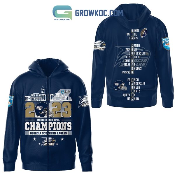 Georgia Southern Eagles Navy Edition 2023 Myrtle Beach Bowl Hoodie Shirts