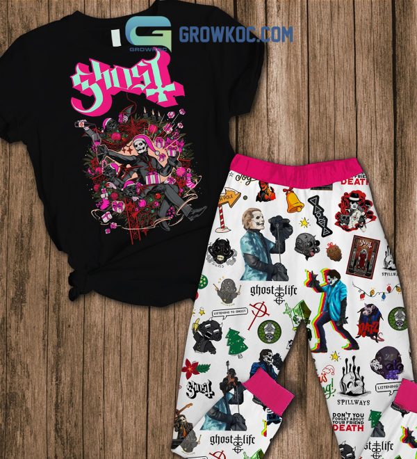 Ghost Rock Band Spillways Fleece Pajamas Set