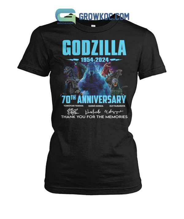Godzilla 70 Years Of The Memories 1954-2024 Fan T-Shirt