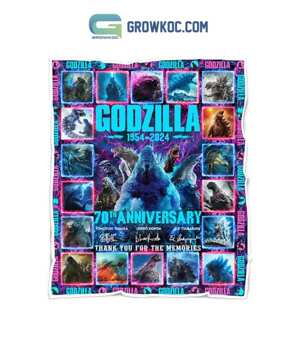 Godzilla 70th Anniversary Fleece Blanket Quilt