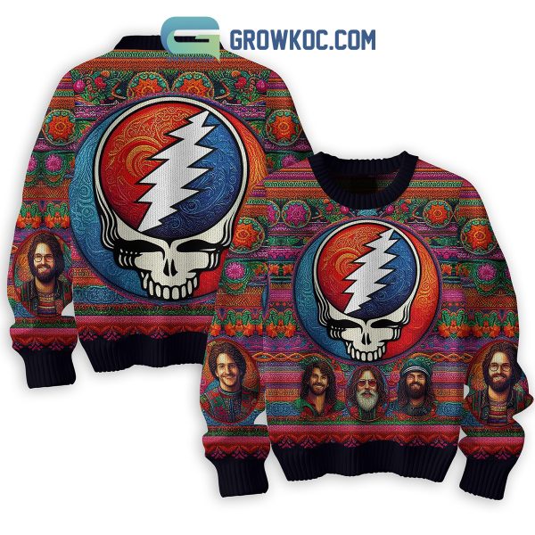 Grateful Dead Portrait Christmas Ugly Sweater