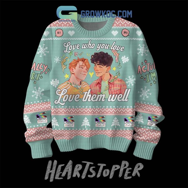 Heartstopper Love Them Well Christmas Ugly Sweater