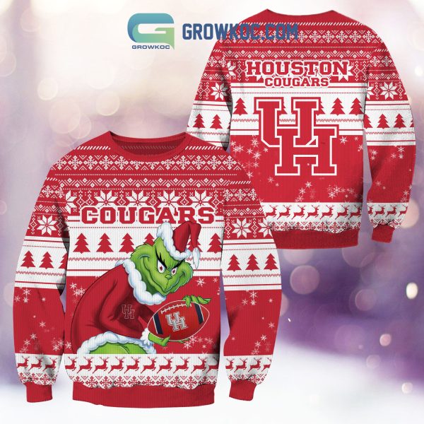 Houston Cougars Grinch NCAA Christmas Ugly Sweater