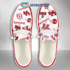 Houston Cougars Supporters Gift Merry Christmas Custom Name Hey Dude Shoes