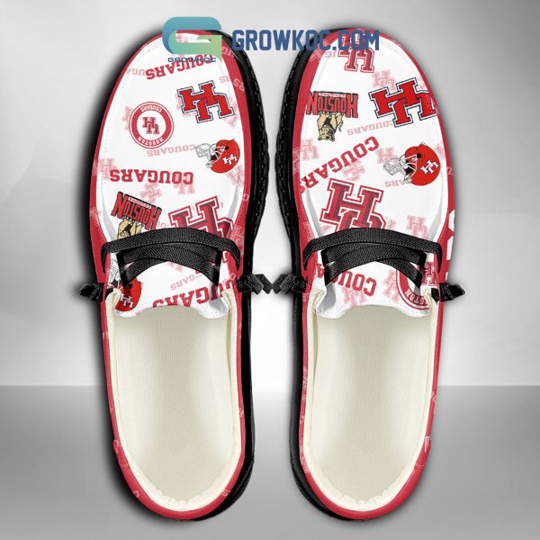 Houston Cougars Supporters Gift Merry Christmas Custom Name Hey Dude Shoes