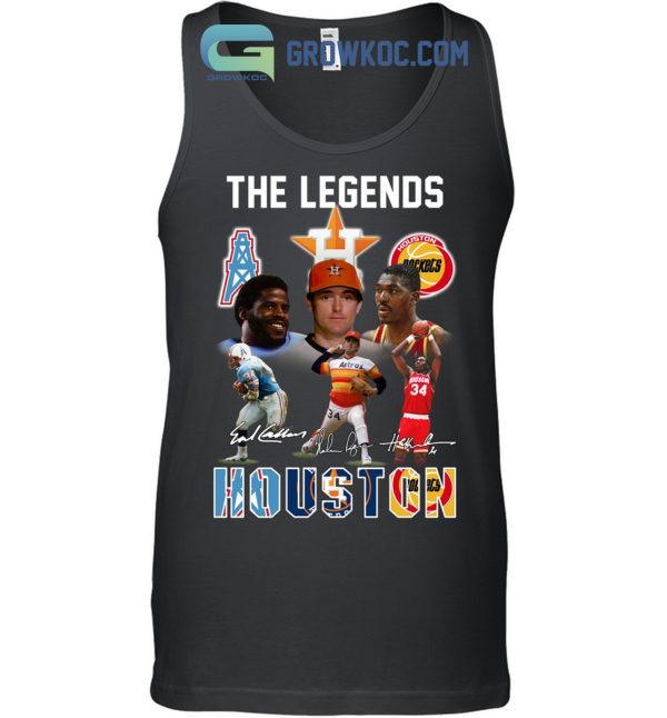 Houston Texans Houston Rockets Houston Astros The Legends T Shirts
