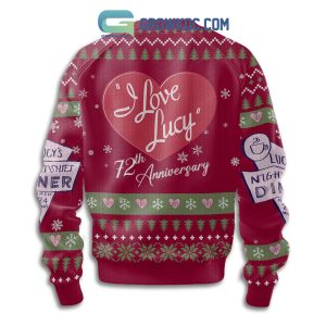 I Love Lucy 72th Anniversary Christmas Ugly Sweater