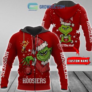Indiana Hoosiers Grinch Christmas Personalized NCAA Hoodie Shirts