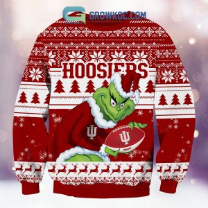Indiana Hoosiers Grinch NCAA Christmas Ugly Sweater