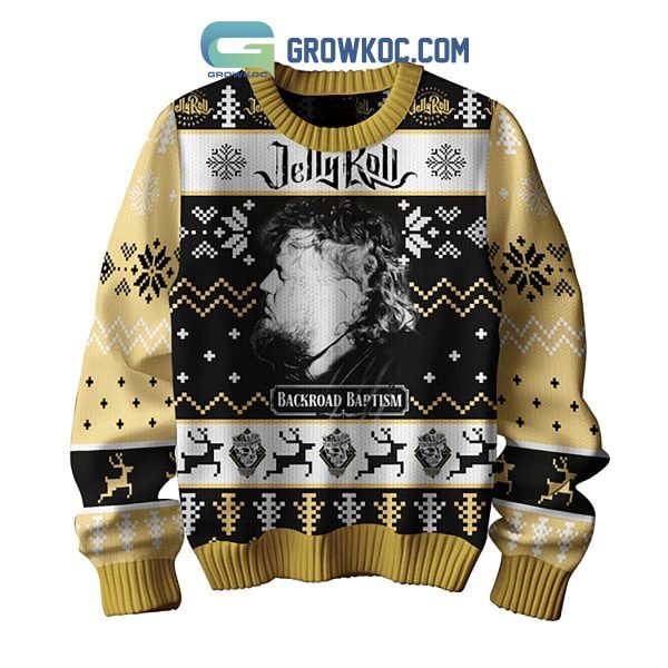 Jelly Roll Backroad Baptism Christmas Ugly Sweater