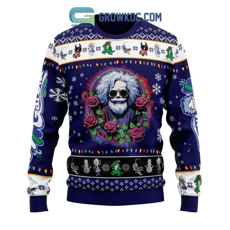 Jerry Garcia Grateful Dead Uncle John's Band Ugly Sweater - Growkoc