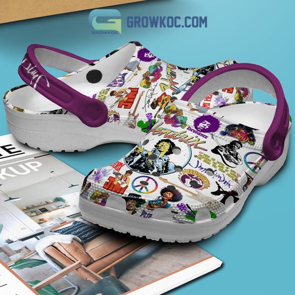 Jimi Hendrix Purple Haze Crocs Clogs