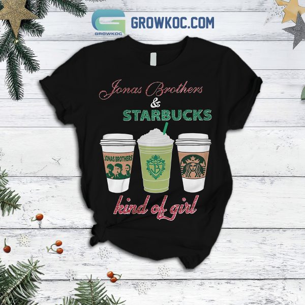 Jonas Brothers Starbucks Kind Of Girl Fleece Pajamas Set