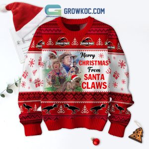 Jurassic Park Merry Christmas From Santa Claws Ugly Sweater