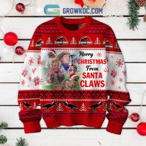 Jurassic Park Merry Christmas From Santa Claws Ugly Sweater