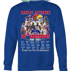 Kansas Jayhawks Anniversary 125 Years Of Memories T-Shirt