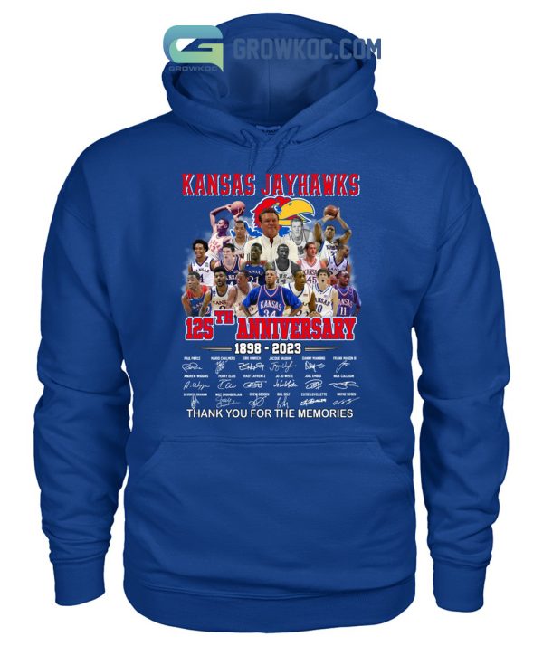 Kansas Jayhawks Anniversary 125 Years Of Memories T-Shirt