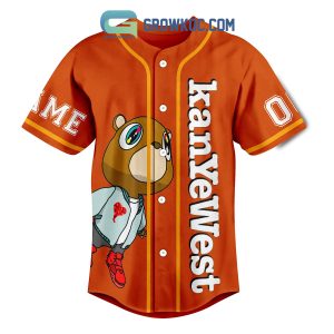 Kanye West Dropout Bear Personalized Baseball Jersey