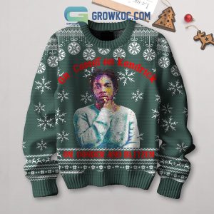 Kendrick Lamar On Donder And Blitzen Christmas Ugly Sweater